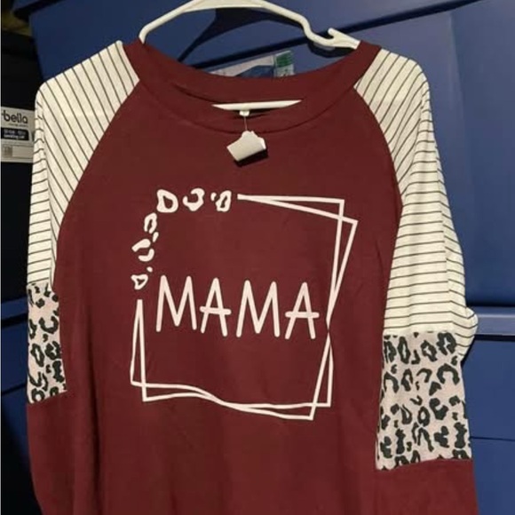 Tops - Stylish Maroon 'Mama' Top